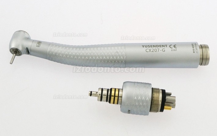 YUSENDENT® CX207-GW-PQ Peça de mão de turbina dentária com acoplador rápido Compatível com W&H Roto